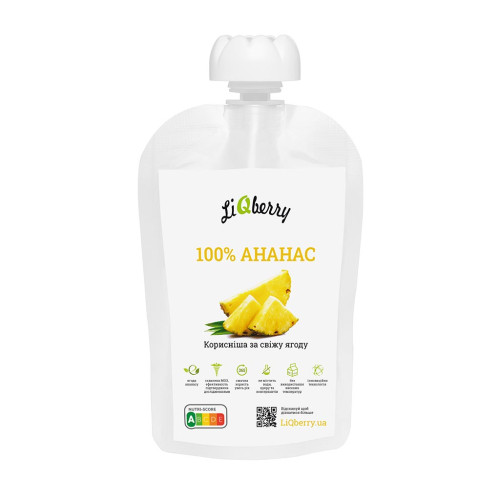 Купить Ягодный морс для бани. Паста LiQberry Ананас, 100 г. Подарки для бани и сауны, веники. Мобильные бани-палатки, печки. Магазин Моби баня