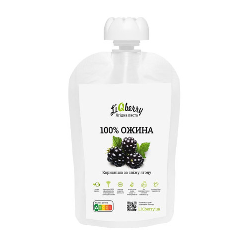 Купить Ягодный морс для бани. Паста LiQberry Ежевика, 100 г. Подарки для бани и сауны, веники. Мобильные бани-палатки, печки. Магазин Моби баня