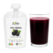 Ягодный морс для бани. Паста LiQberry Ежевика, 100 г. Веники, подарки для бани, бани-палатки и сауны. Магазин Моби баня