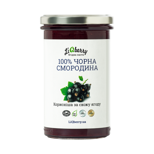 Купить Ягодный морс для бани. Паста LiQberry Чорная смородина, 0,545 л. Подарки для бани и сауны, веники. Мобильные бани-палатки, печки. Магазин Моби баня