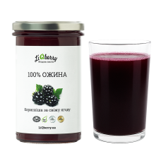 Ягодный морс для бани. Паста LiQberry Ежевика, 0,545 л. Веники, подарки для бани, бани-палатки и сауны. Магазин Моби баня