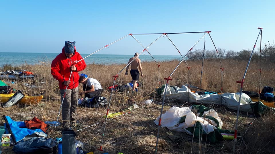 Вместительная байдарка Neris, снаряжение для водных походов Украина